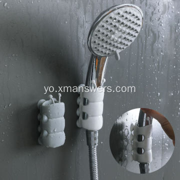 Silikoni iwe akọmọ Adijositabulu SuctionCup Shower dimu